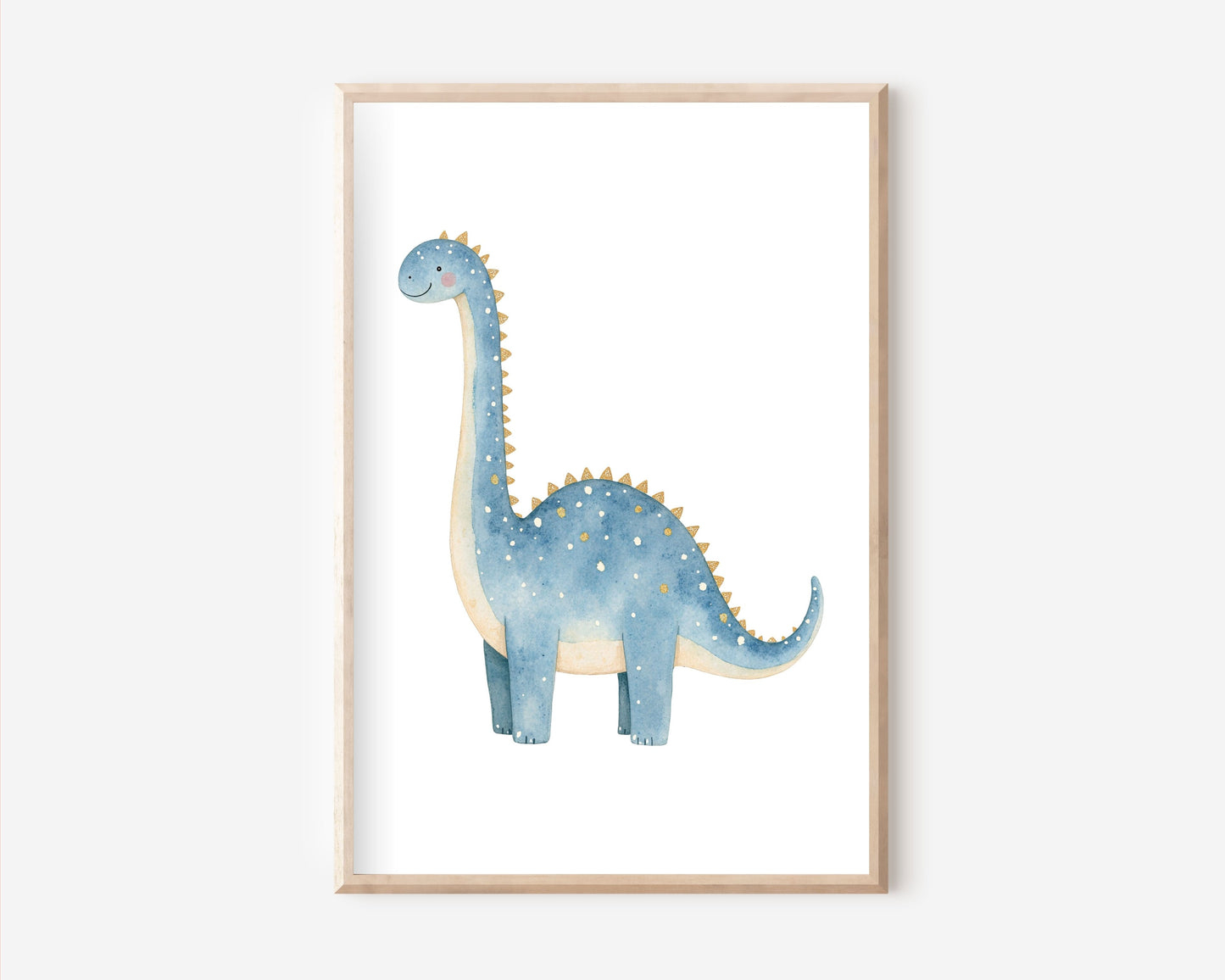 Dino blau Poster | Kinderzimmer
