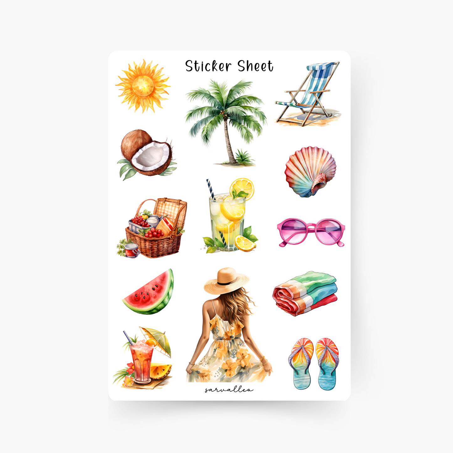 Summer Time Sticker Sheet