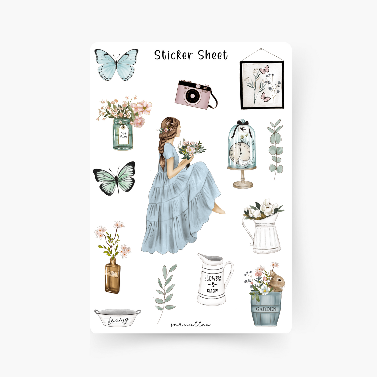 Frühlingszeit Sticker Sheet