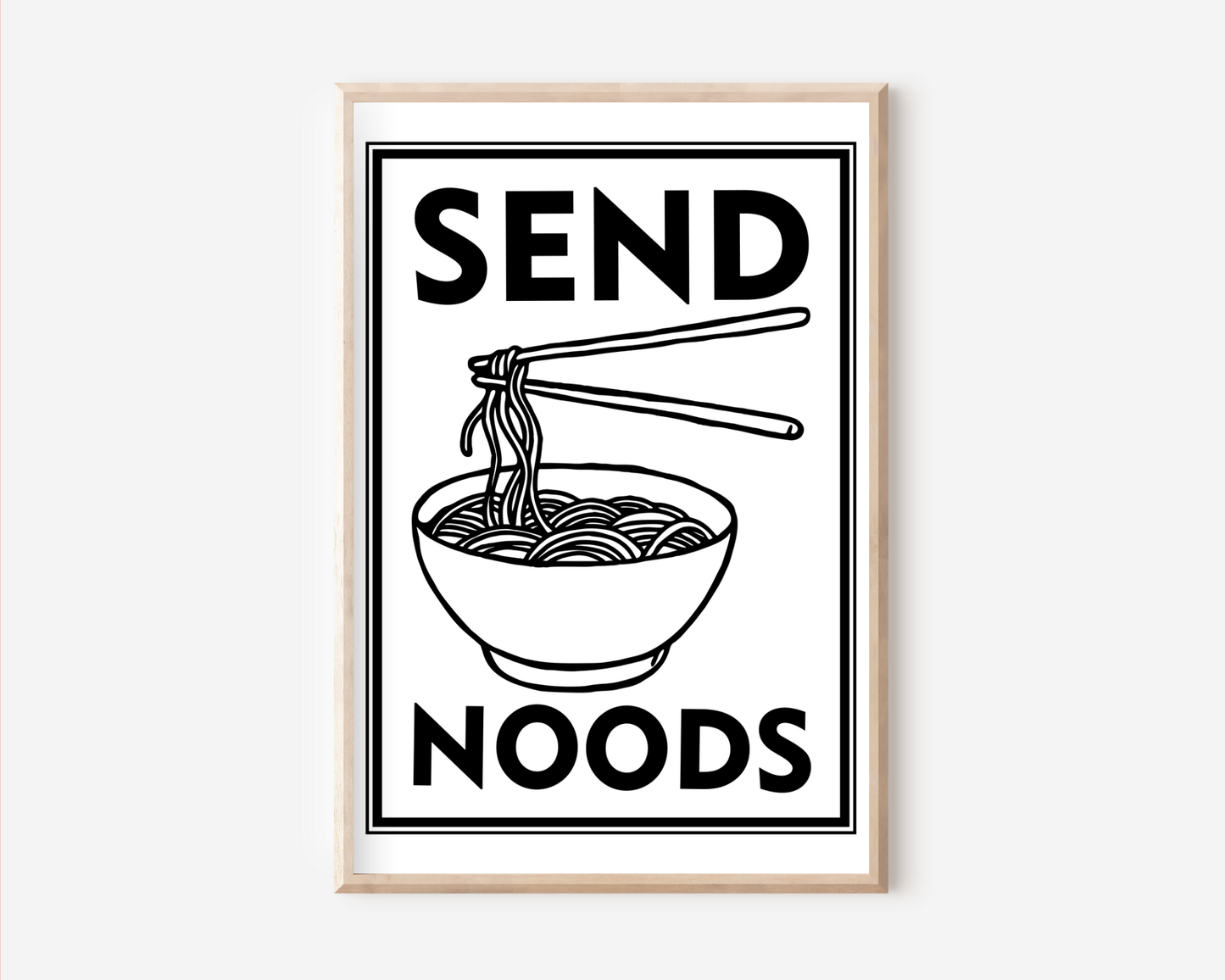 Send Noods Poster | Typografie