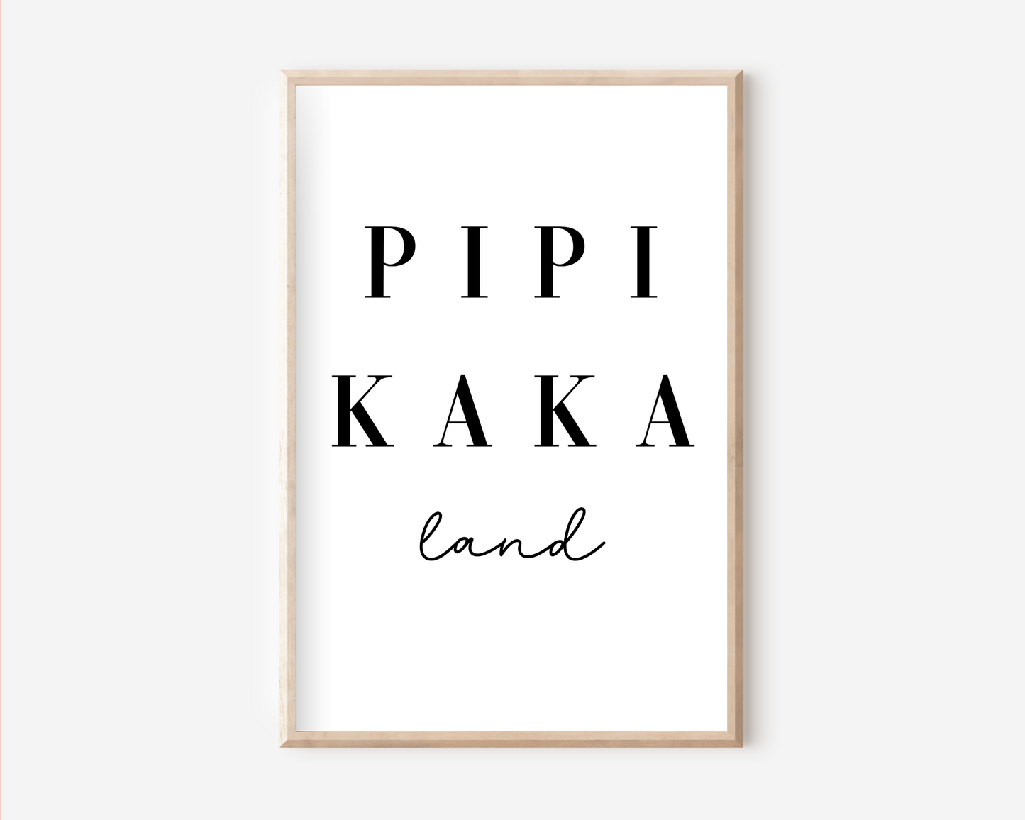Pipi Kaka Land Poster | Typografie