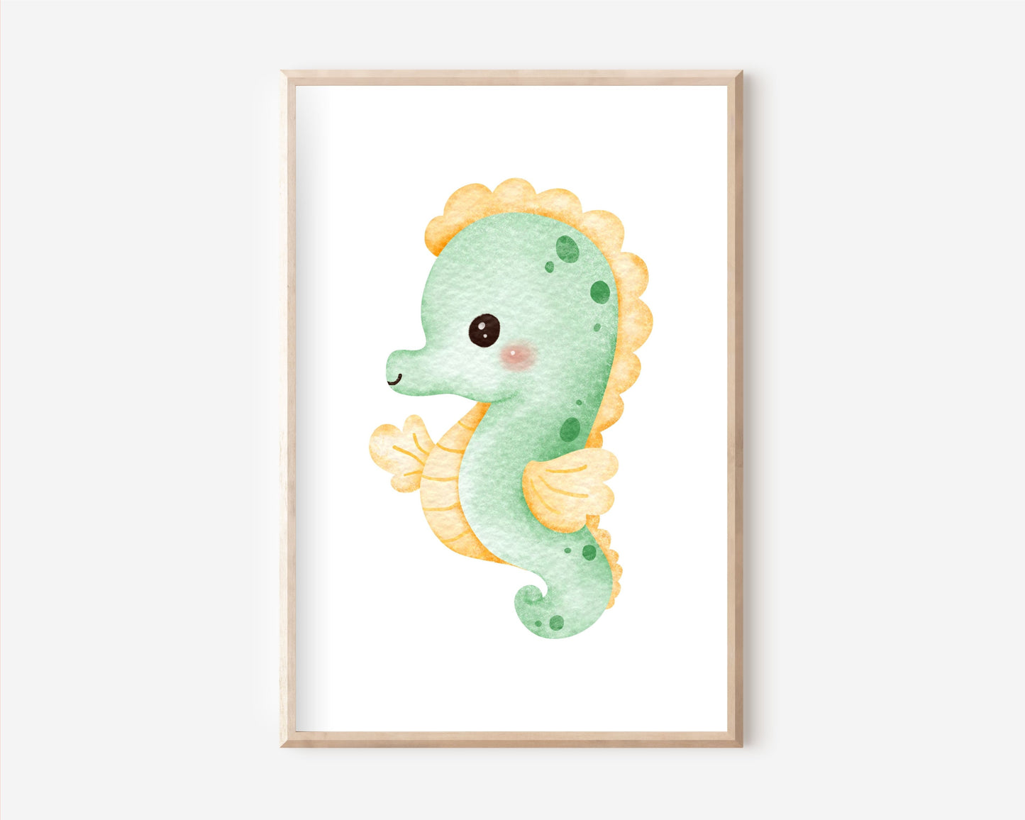 Seepferdchen Poster | Kinderzimmer