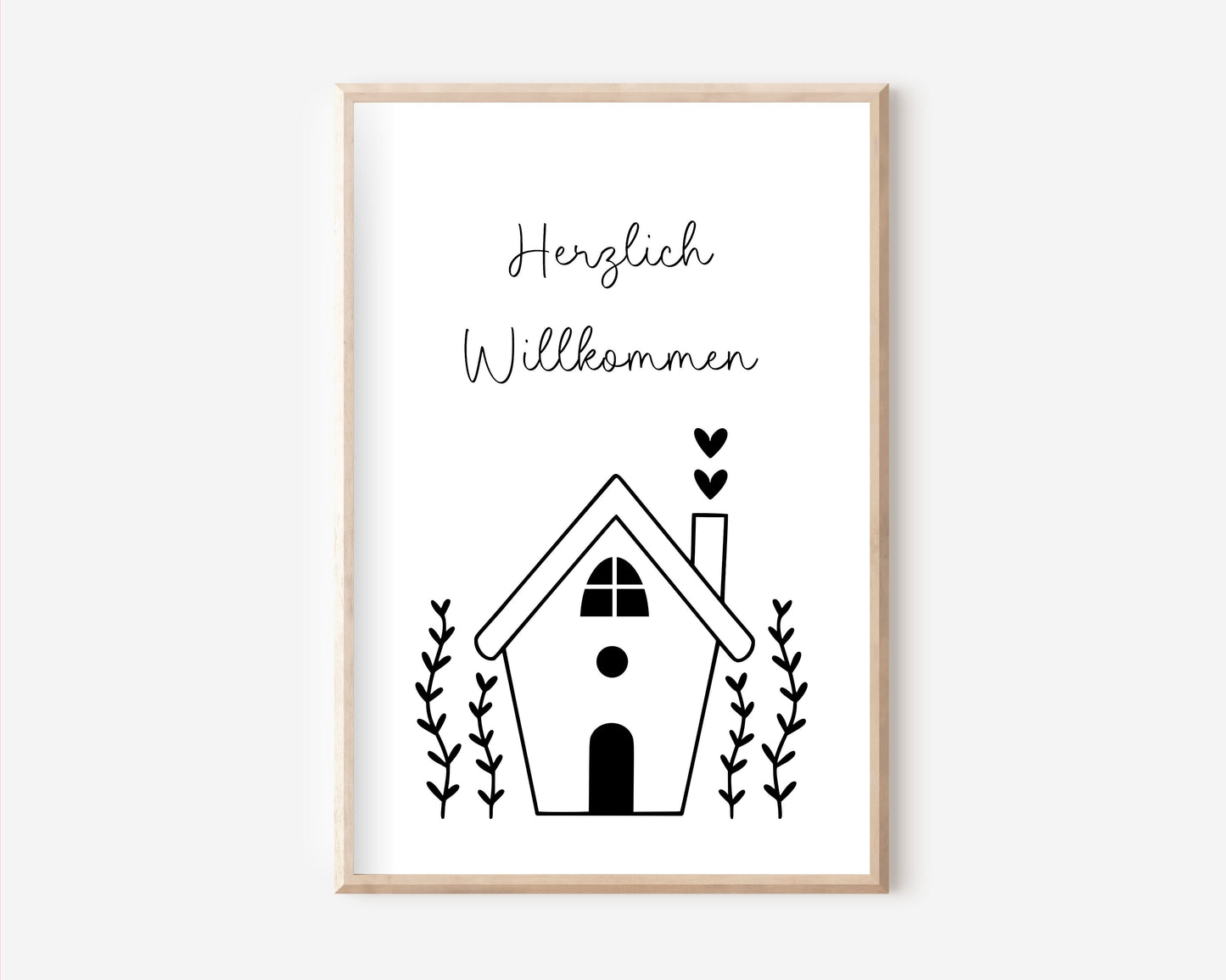 Herzlich Willkommen Poster | Typografie