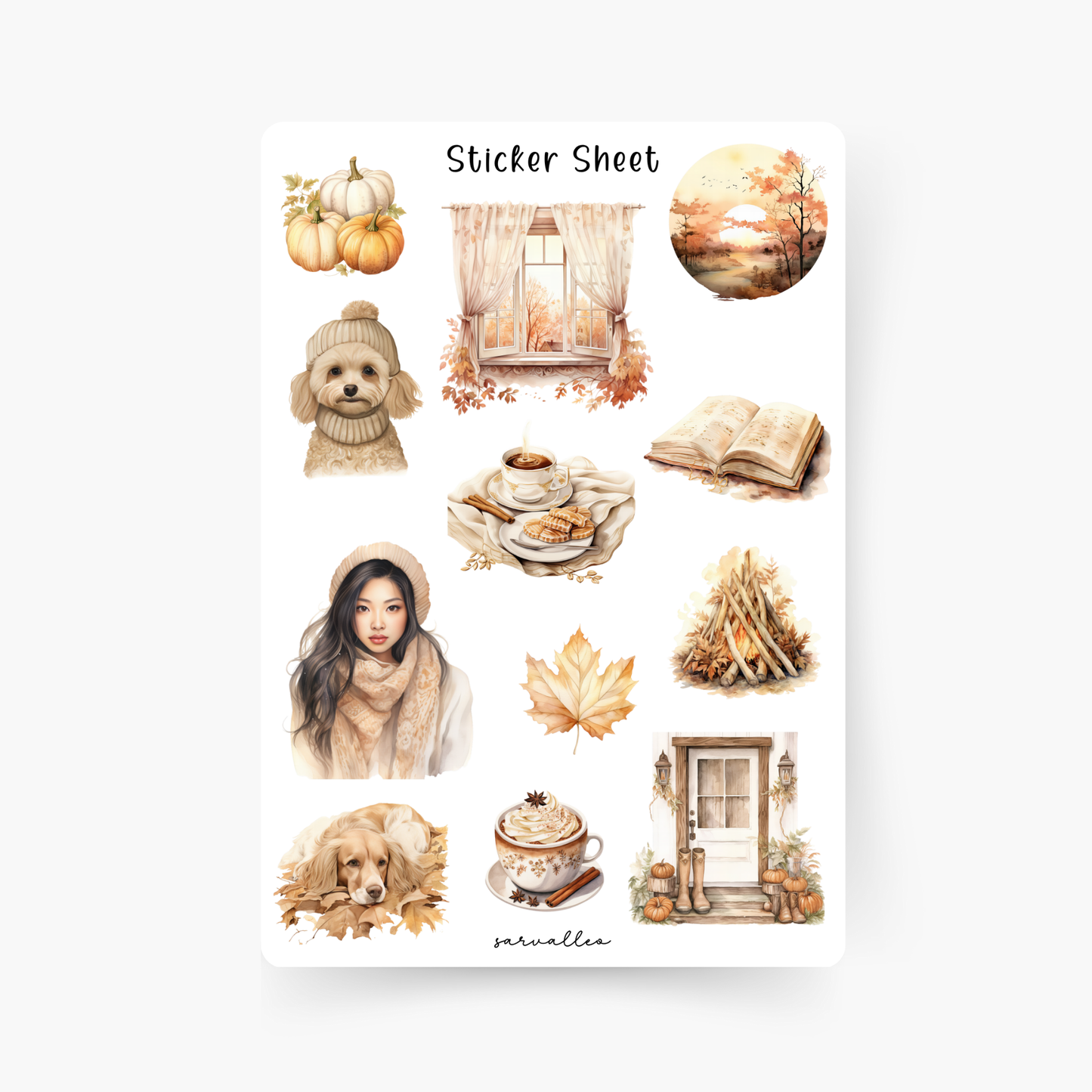 Cozy Autumn Sticker Sheet