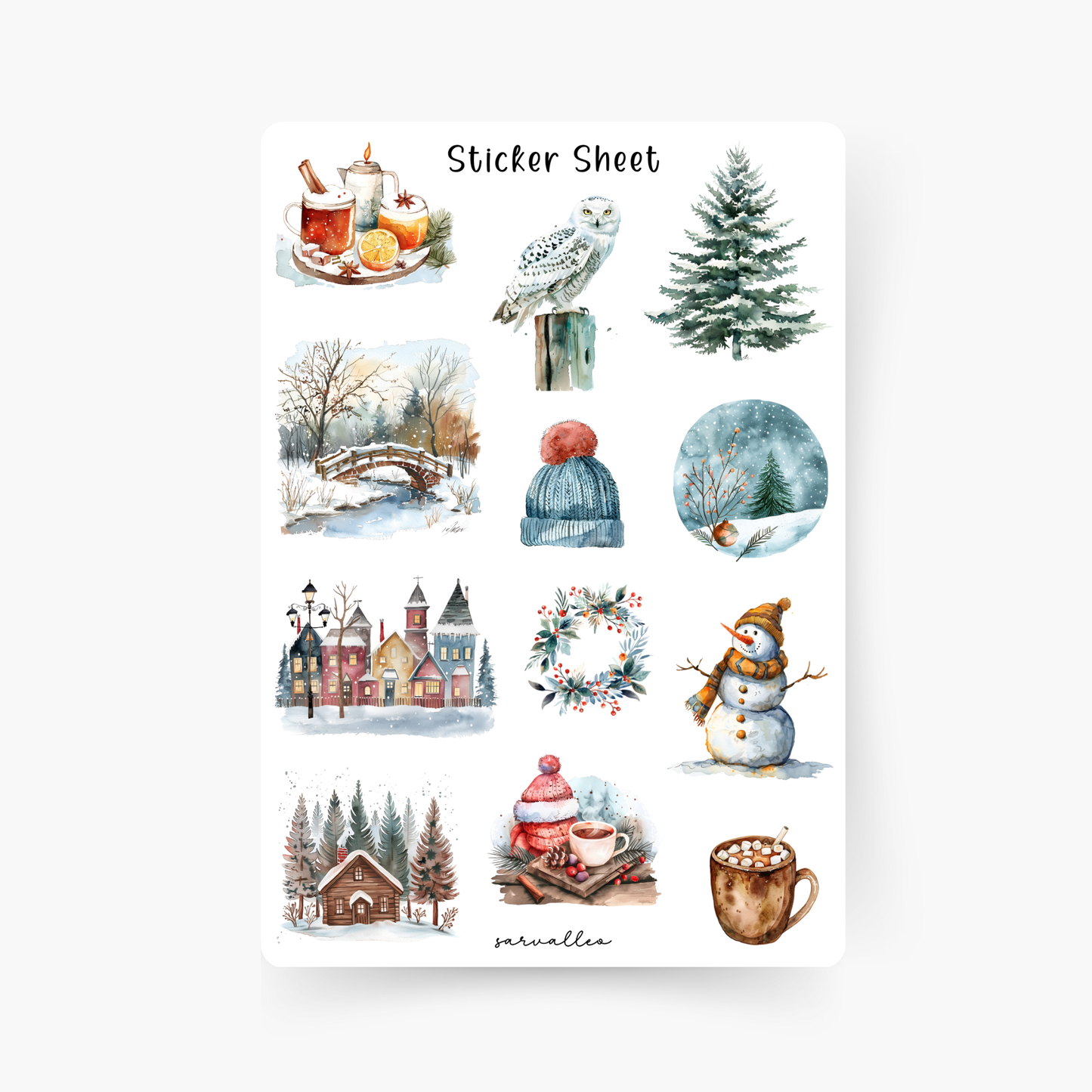 Winter Wonderland Sticker Sheet