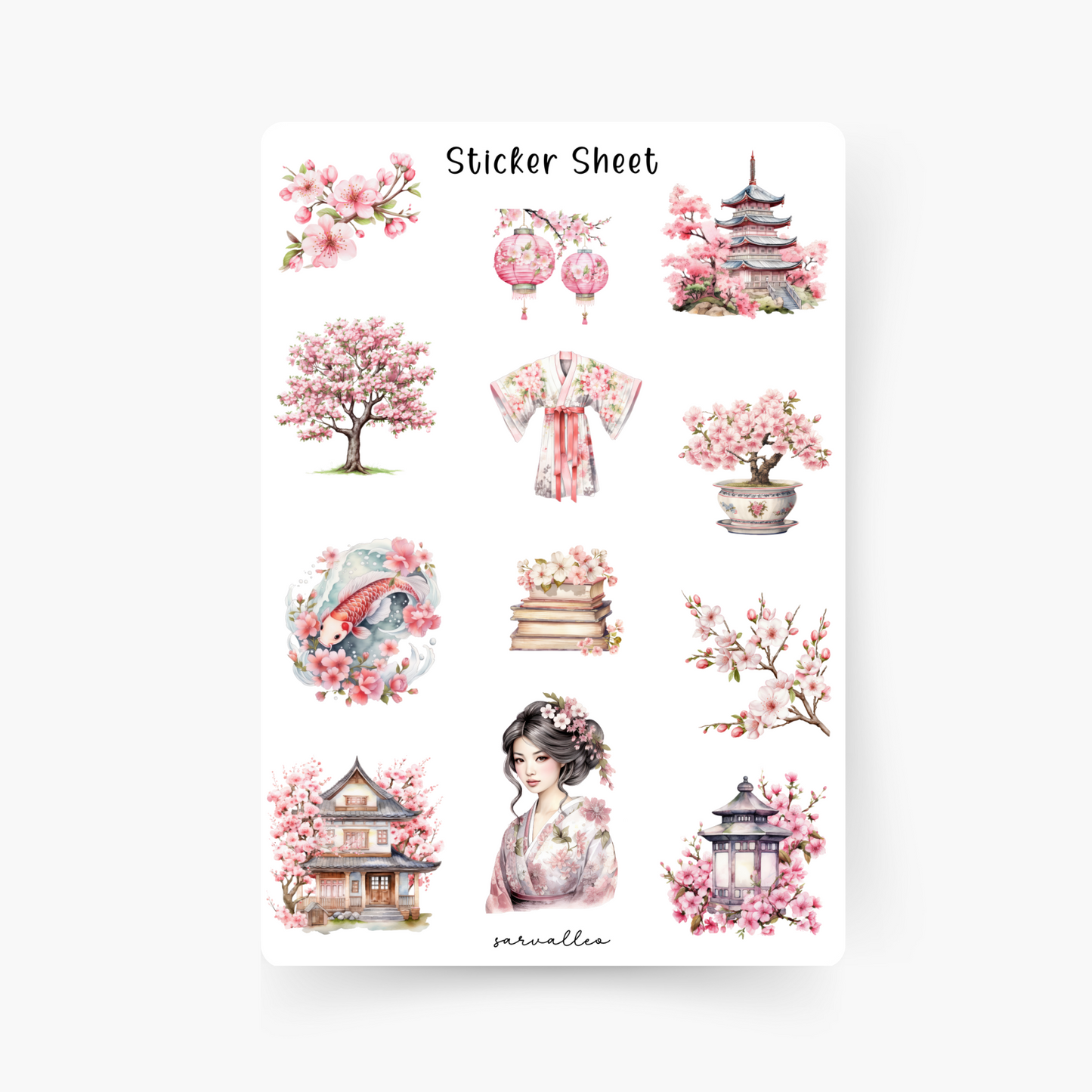 Japan 2 Sticker Sheet