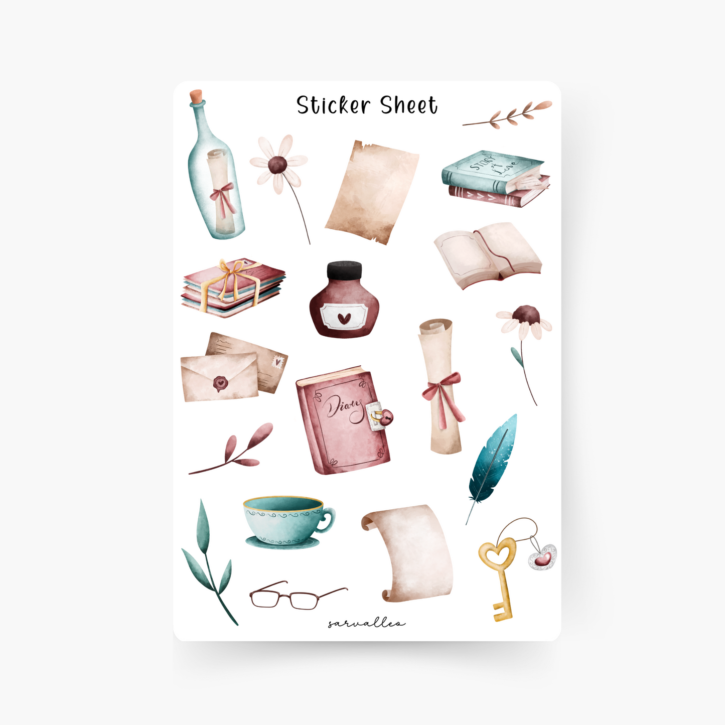 Bücher 2 Sticker Sheet