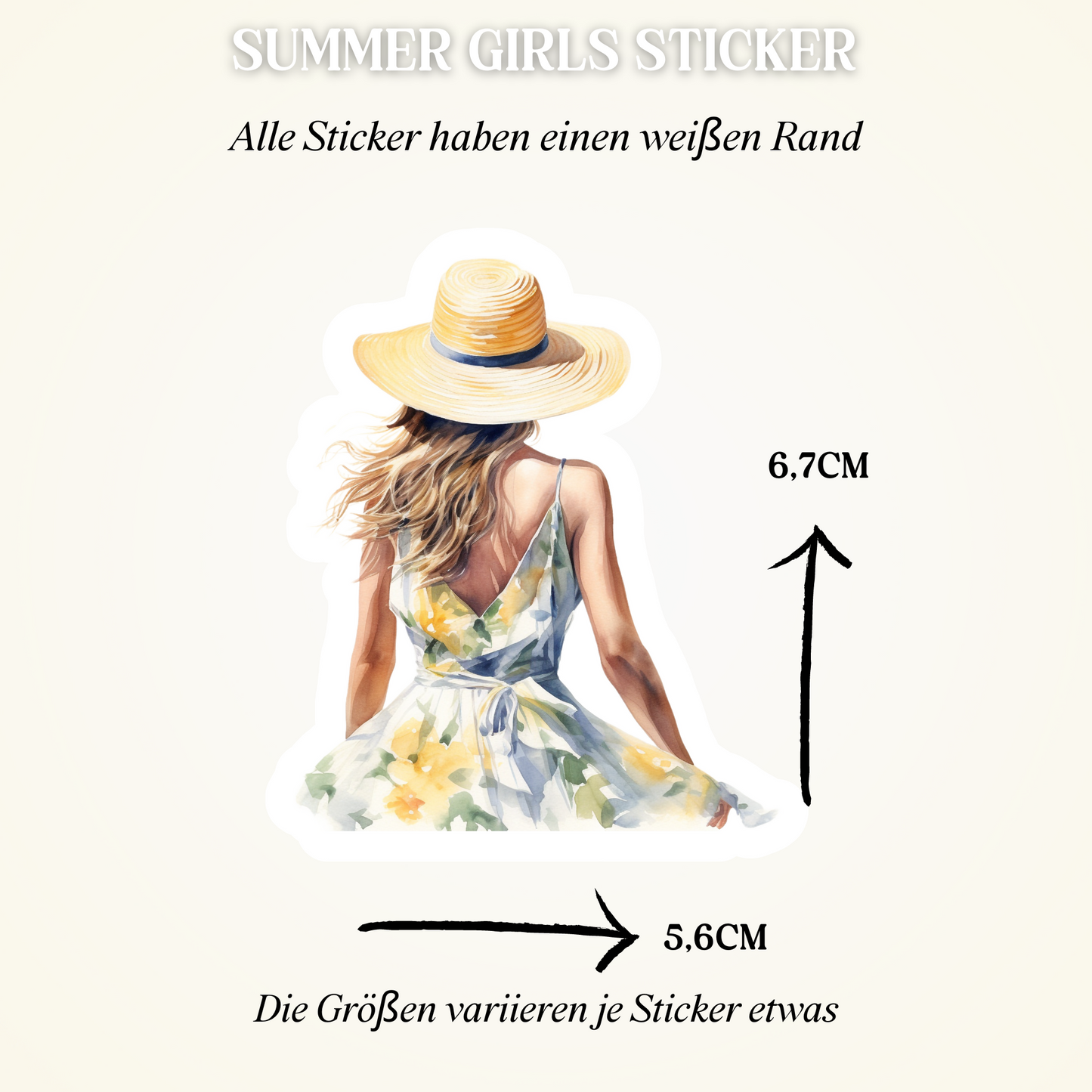 12 Summer Girls Sticker