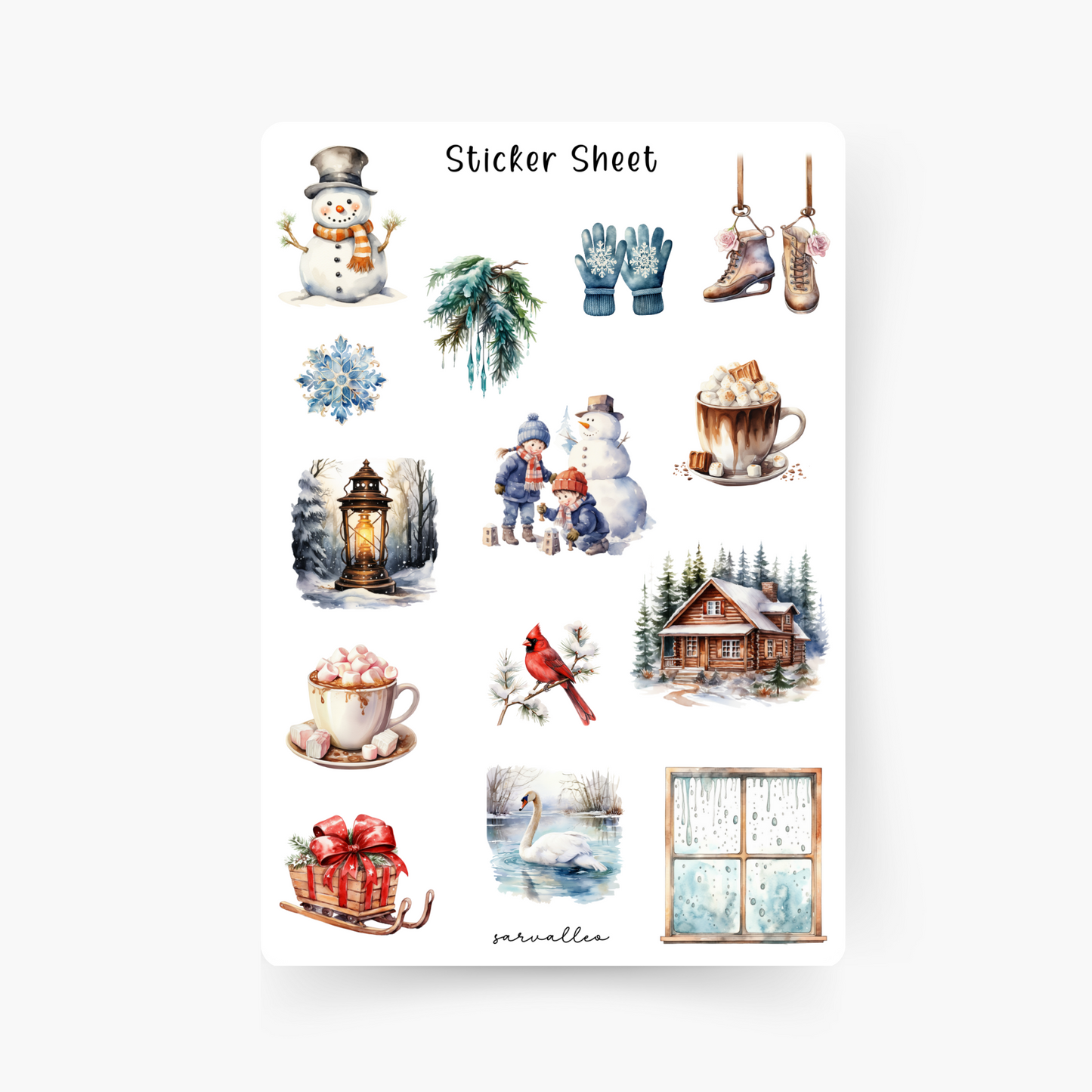 Christmas Time Sticker Sheet