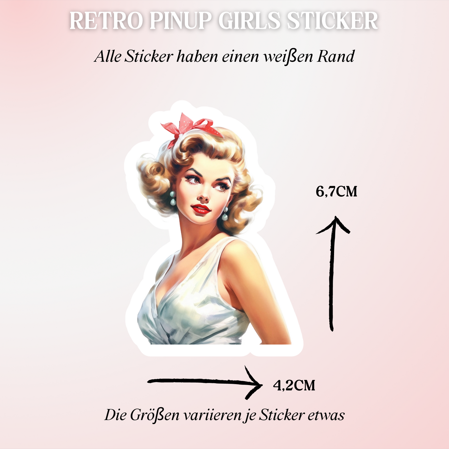 12 Pin Up Girls Sticker