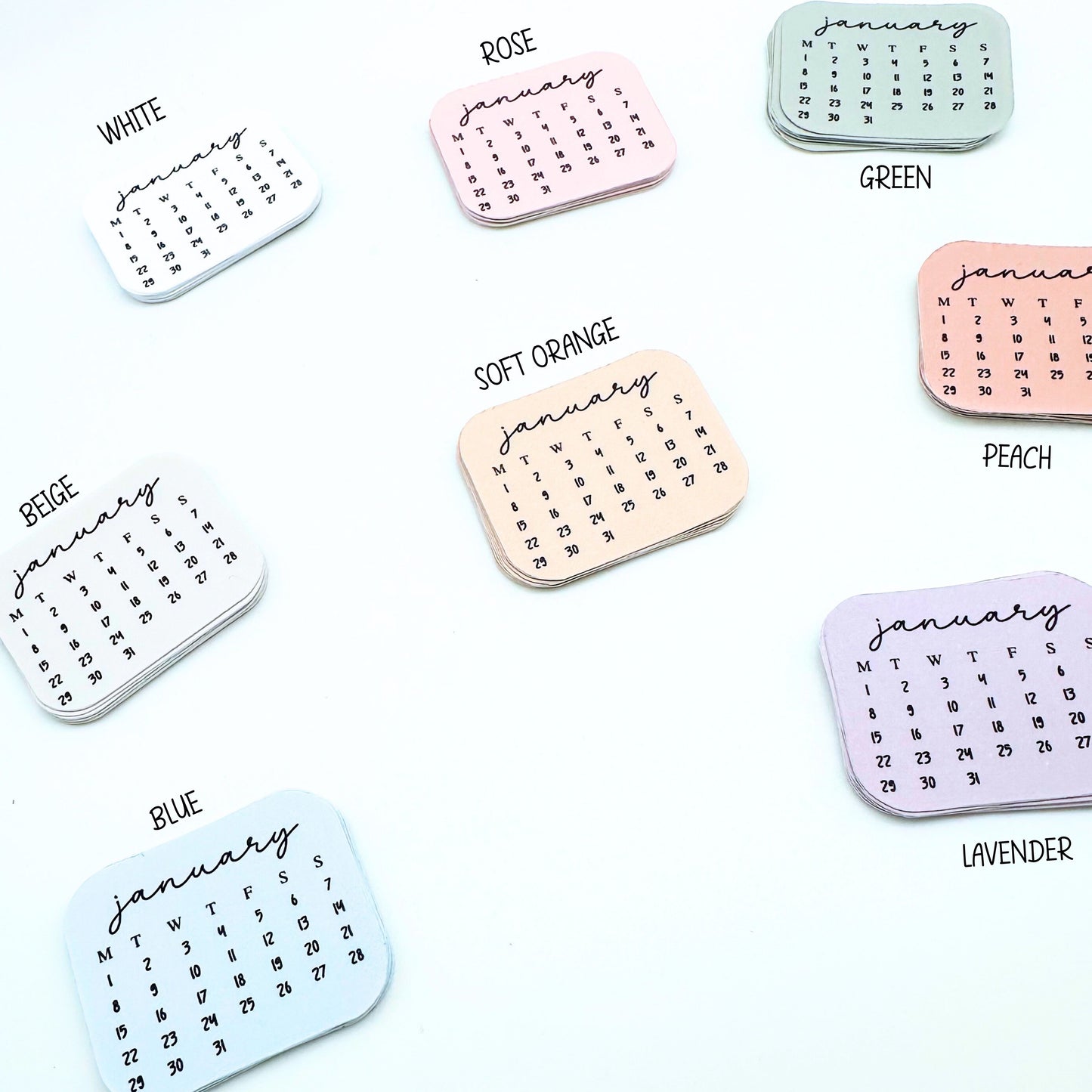 2024 Mini Kalender Sticker