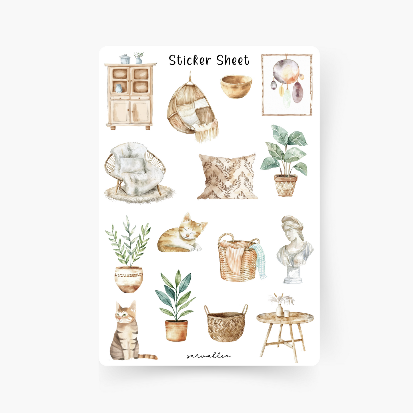 Boho Home Sticker Sheet