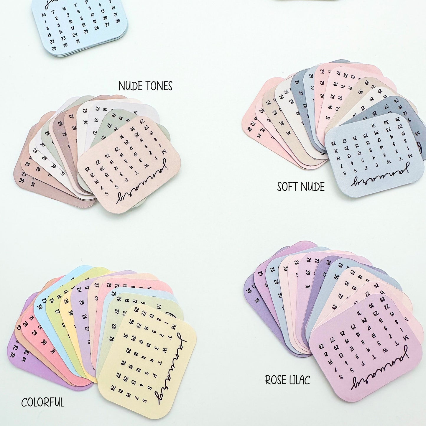 2024 Mini Kalender Sticker