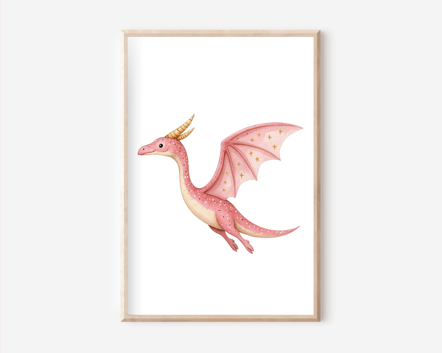 Dino rosa Poster | Kinderzimmer