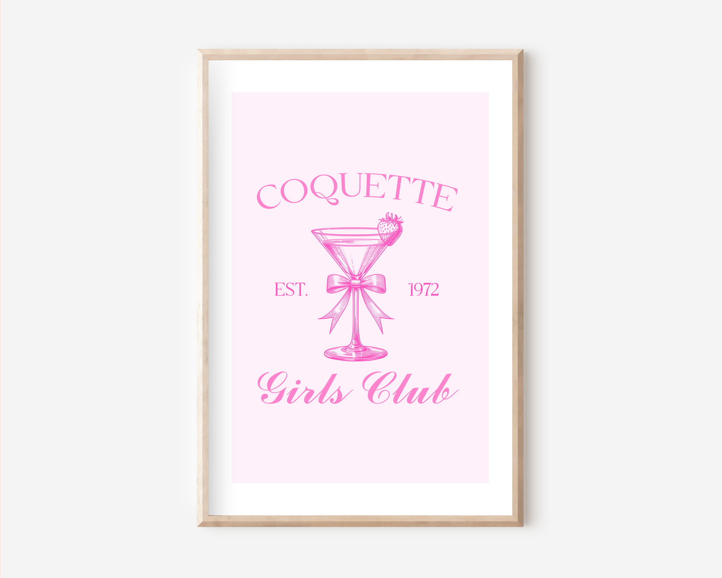 Coquette Girls Club Poster | Typografie