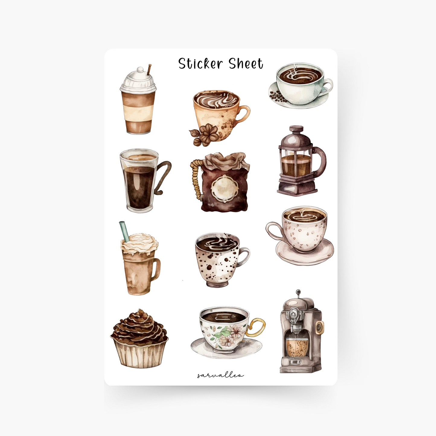Kaffee Sticker Sheet