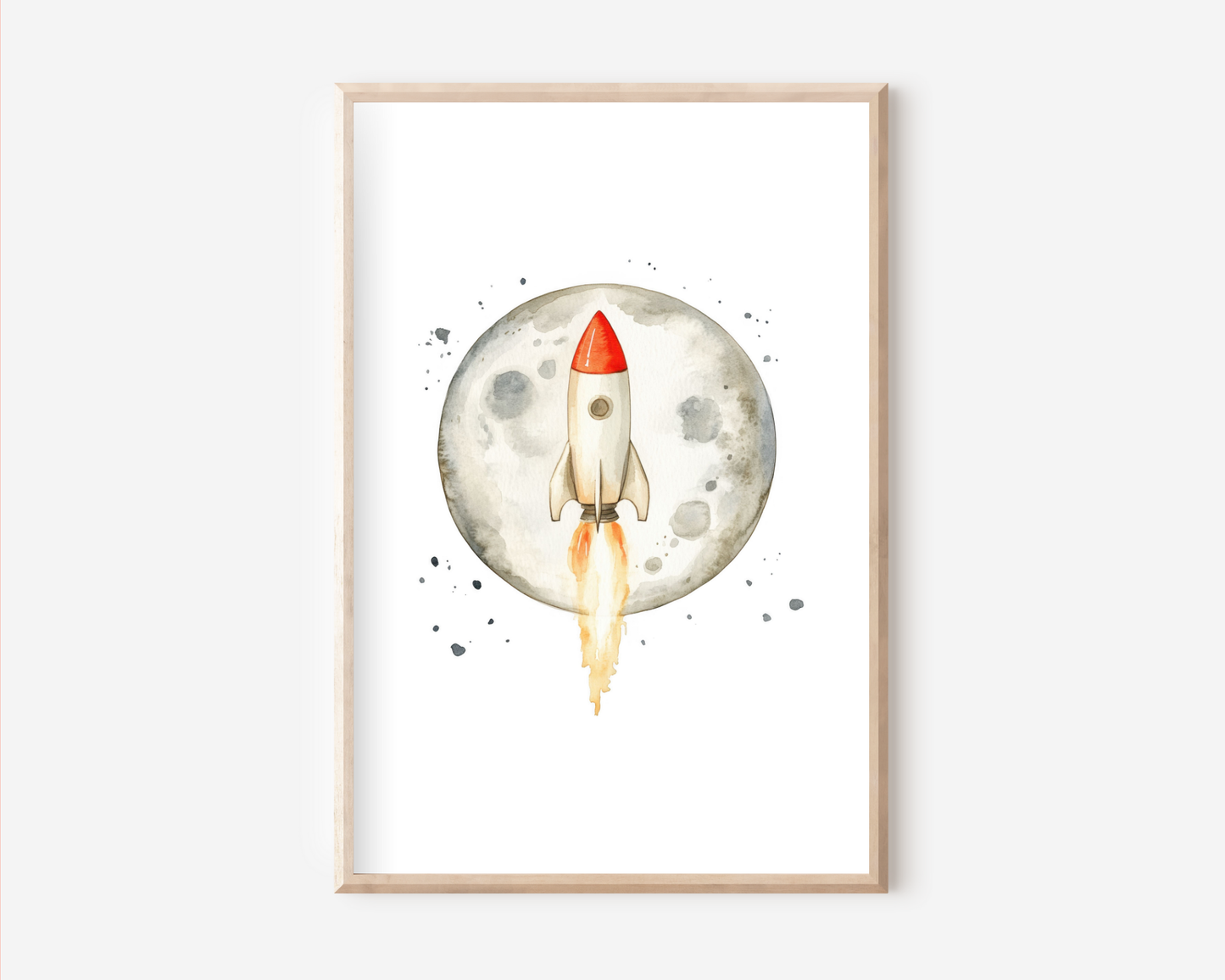 Rakete Poster | Kinderzimmer
