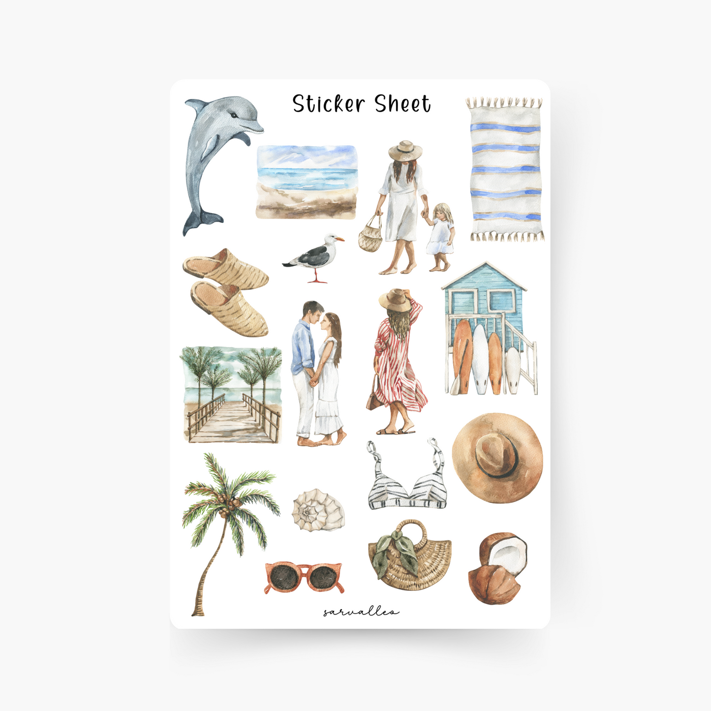 Urlaub Sticker Sheet