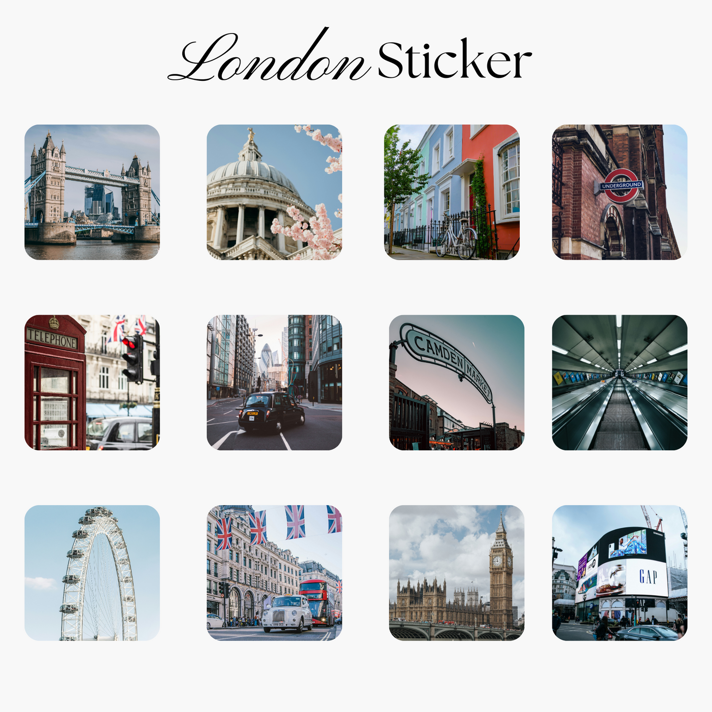 12 London Sticker