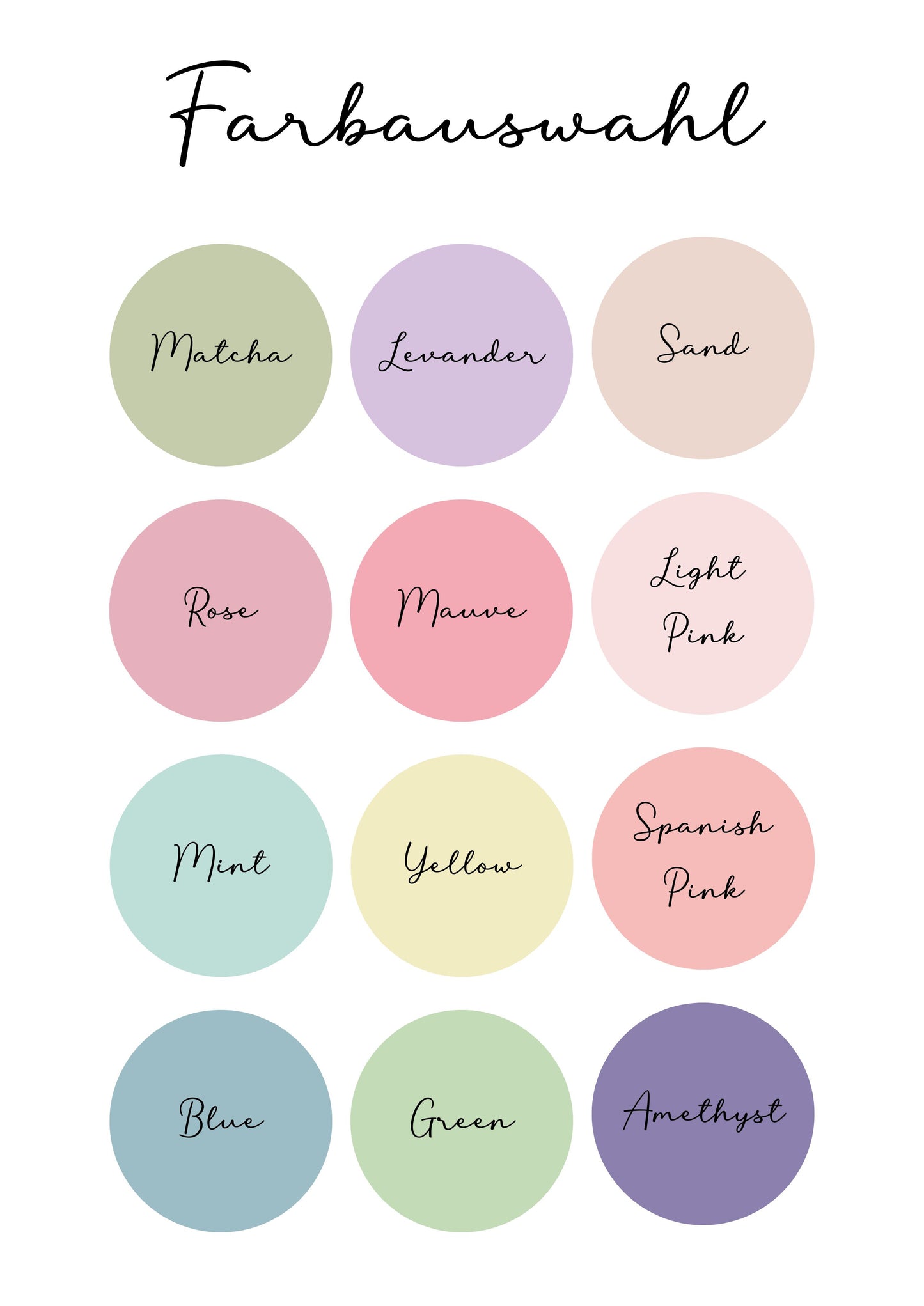 Buchstaben Poster personalisiert A4