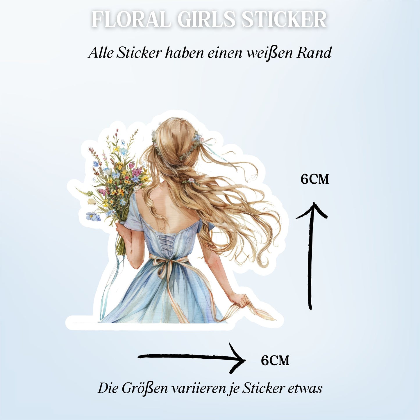 11 Floral Girls Sticker