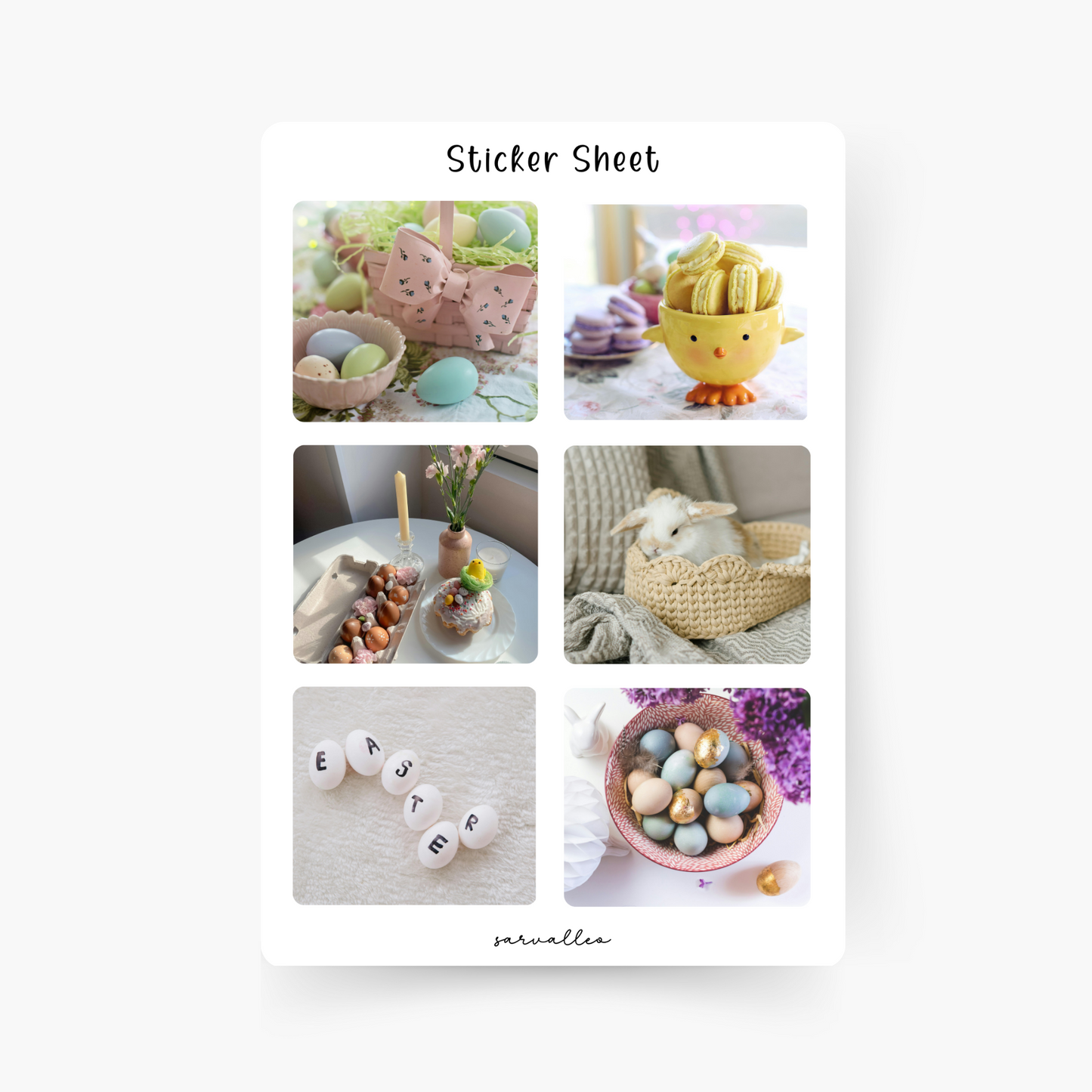 Ostern 4 Sticker Sheet