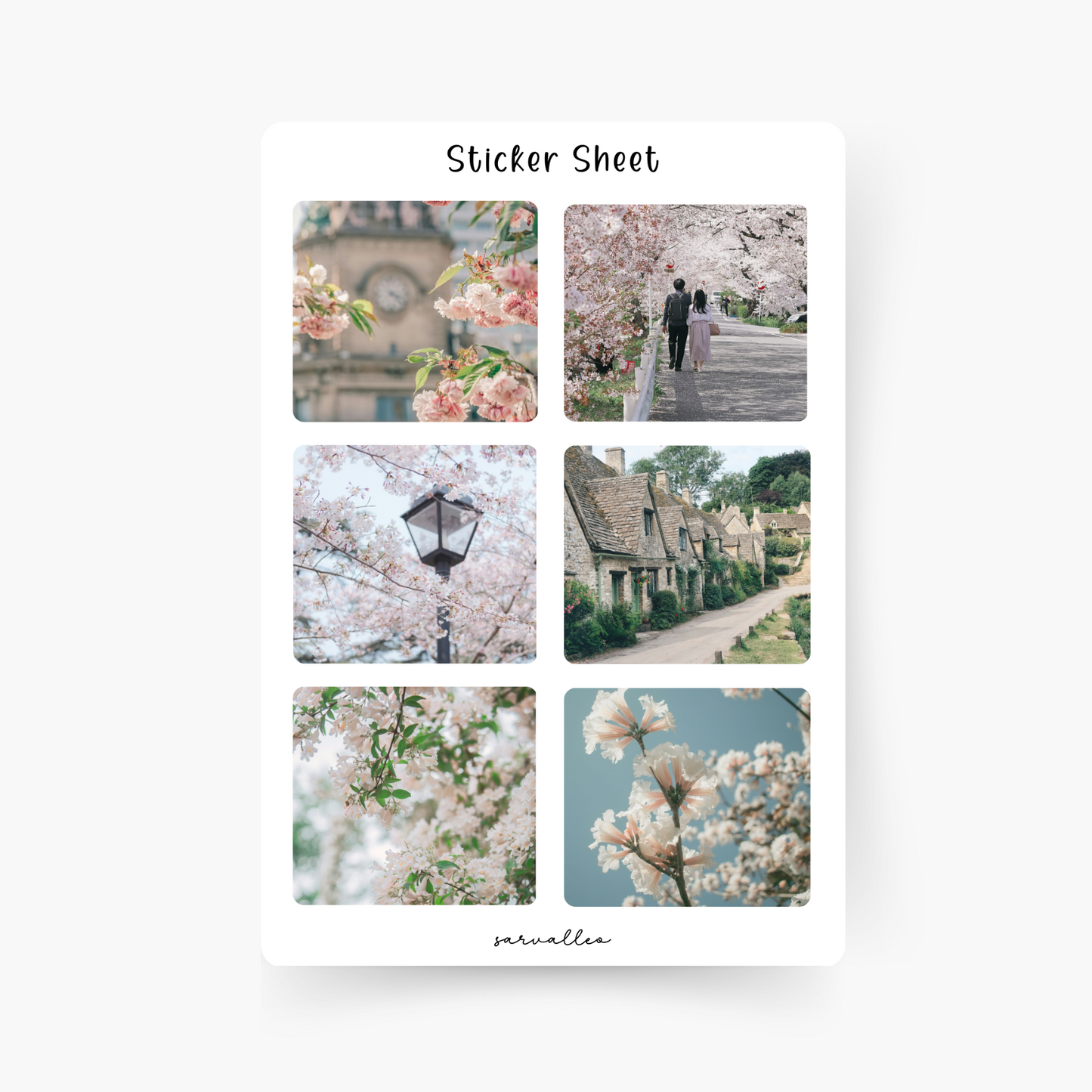 Frühling 4 Sticker Sheet