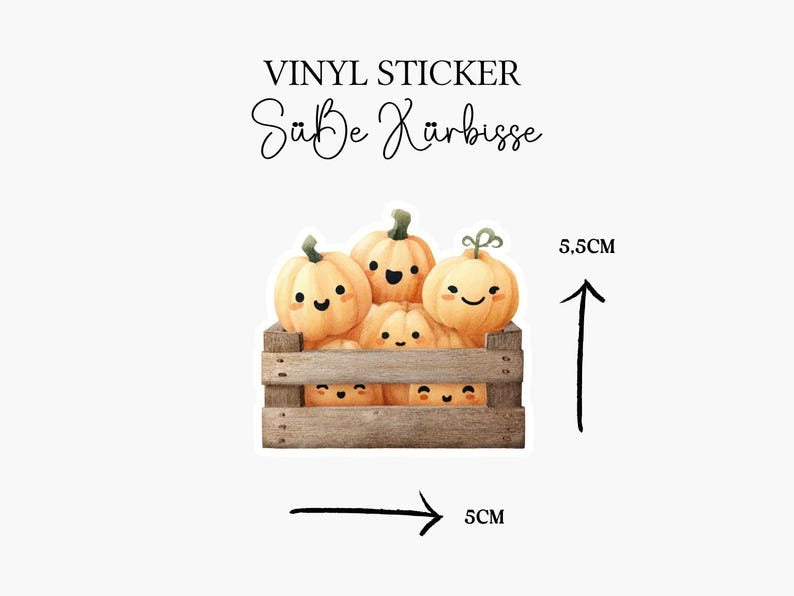 Süße Kürbisse Vinyl Sticker