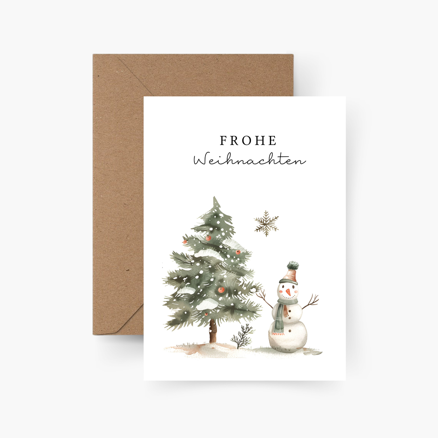 Weihnachtskarte Frohe Weihnachten A6