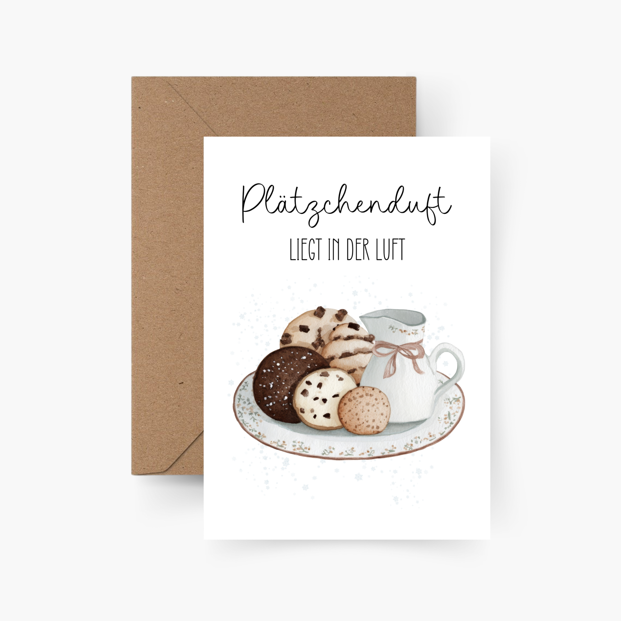 Weihnachtskarte "Plätzchenduft liegt in der Luft" A6