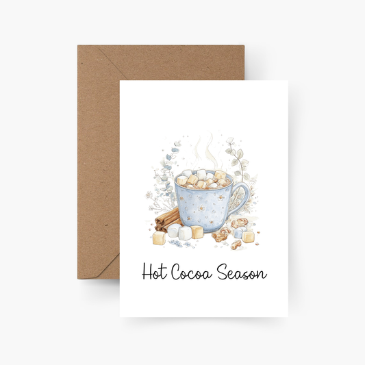 Weihnachtskarte Hot Cacao Season A6