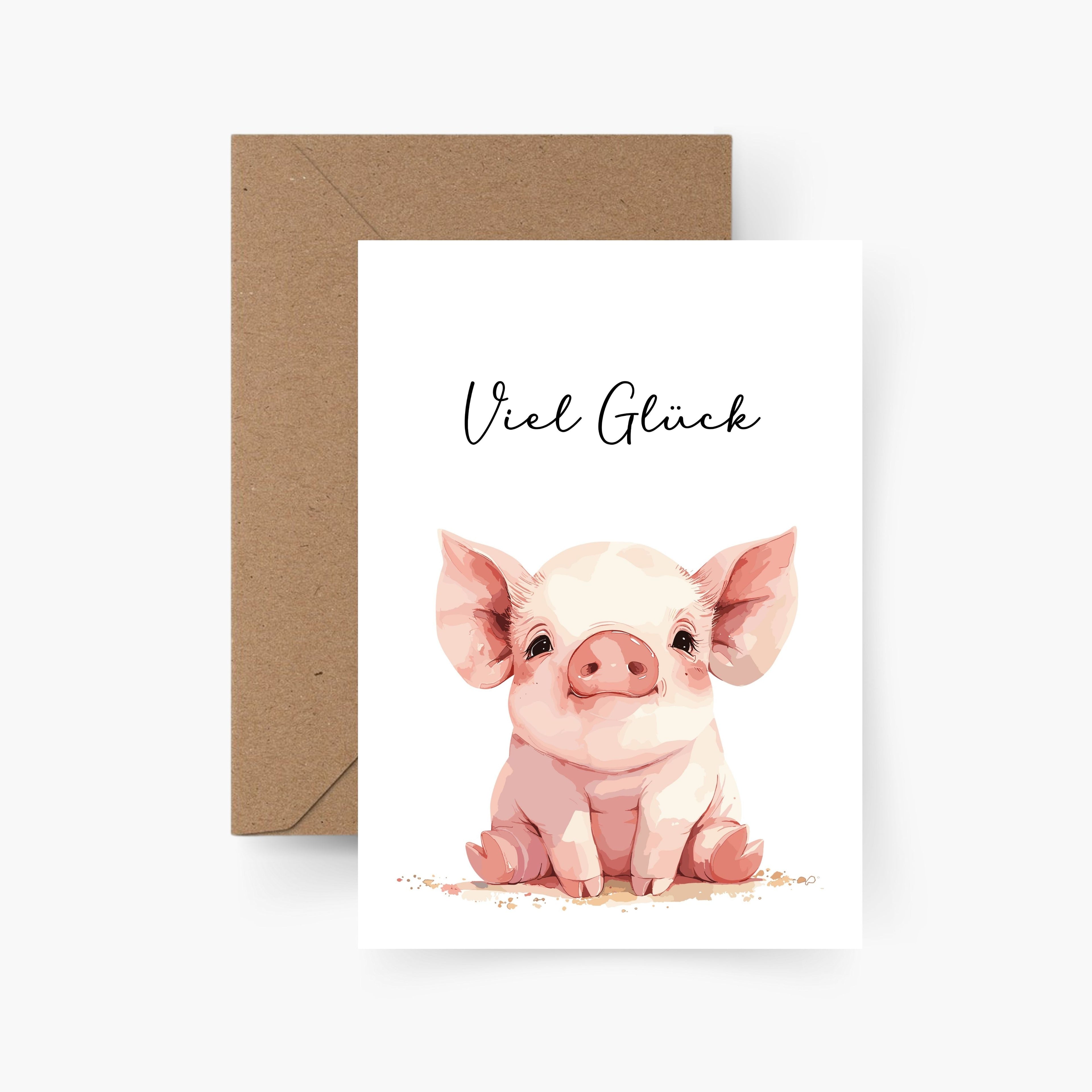 Viel Glück Karte A6