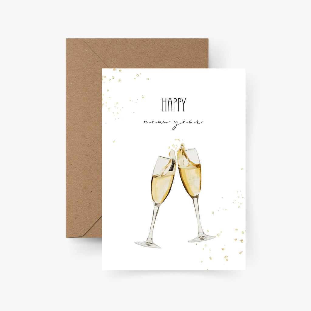 Happy New Year Karte A6