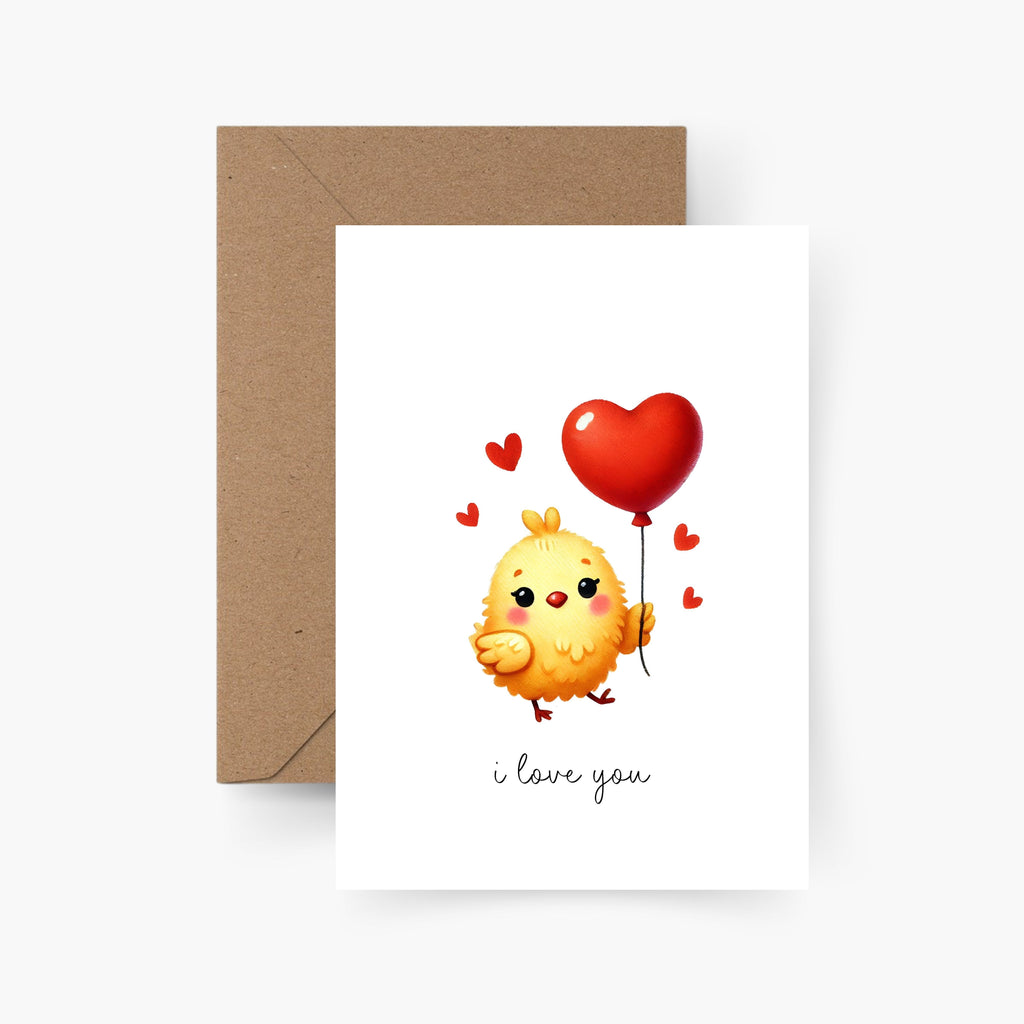 Valentinstagskarte I love you A6