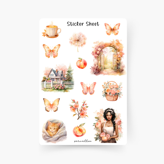 Frühlingsliebe Sticker Sheet