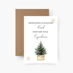 Weihnachtskarte für Erzieher/in & Lehrer/in - Tannenbäumchen