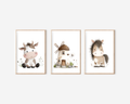 Bauernhof Tiere 3 Poster | Kinderzimmer