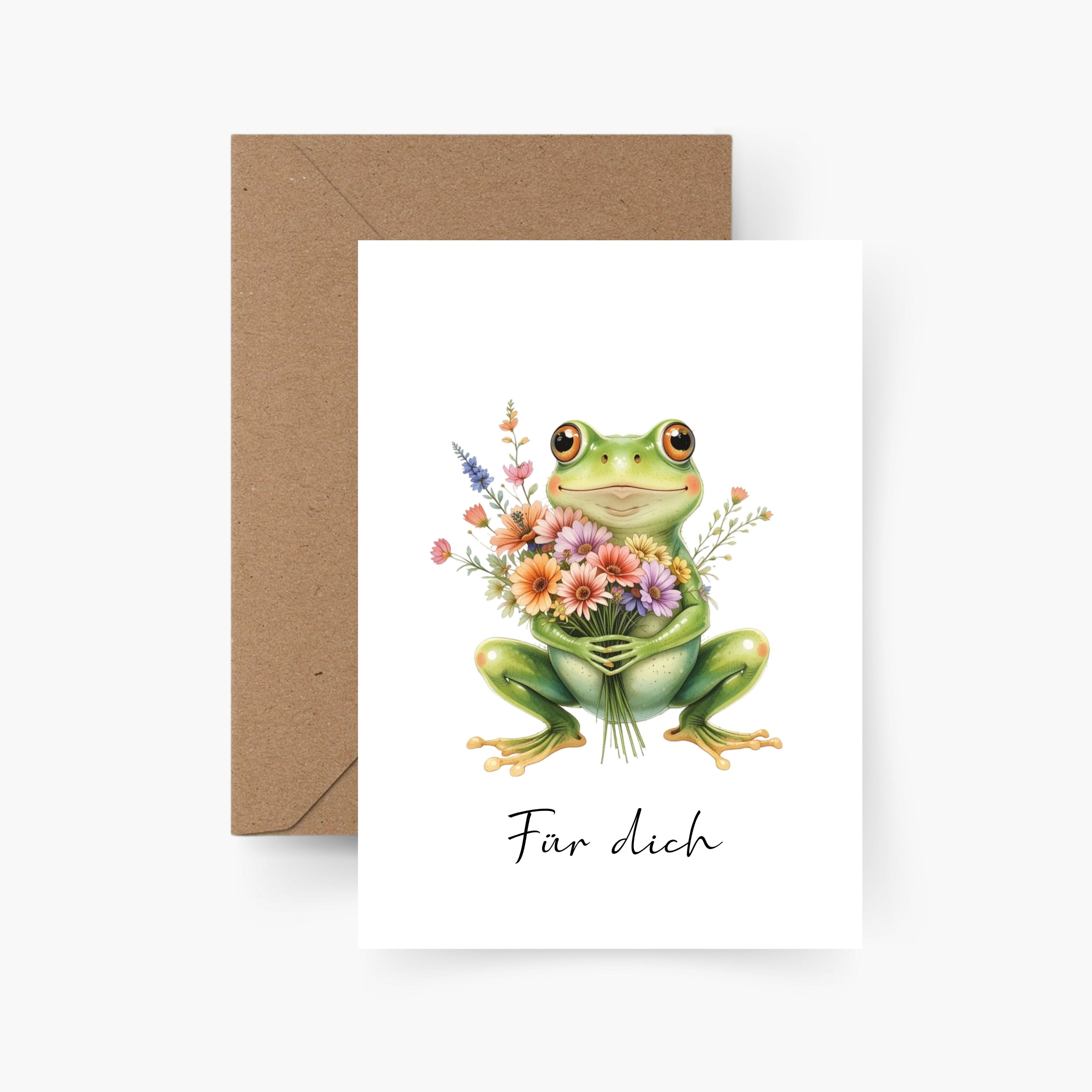 Für dich - Frosch Karte A6