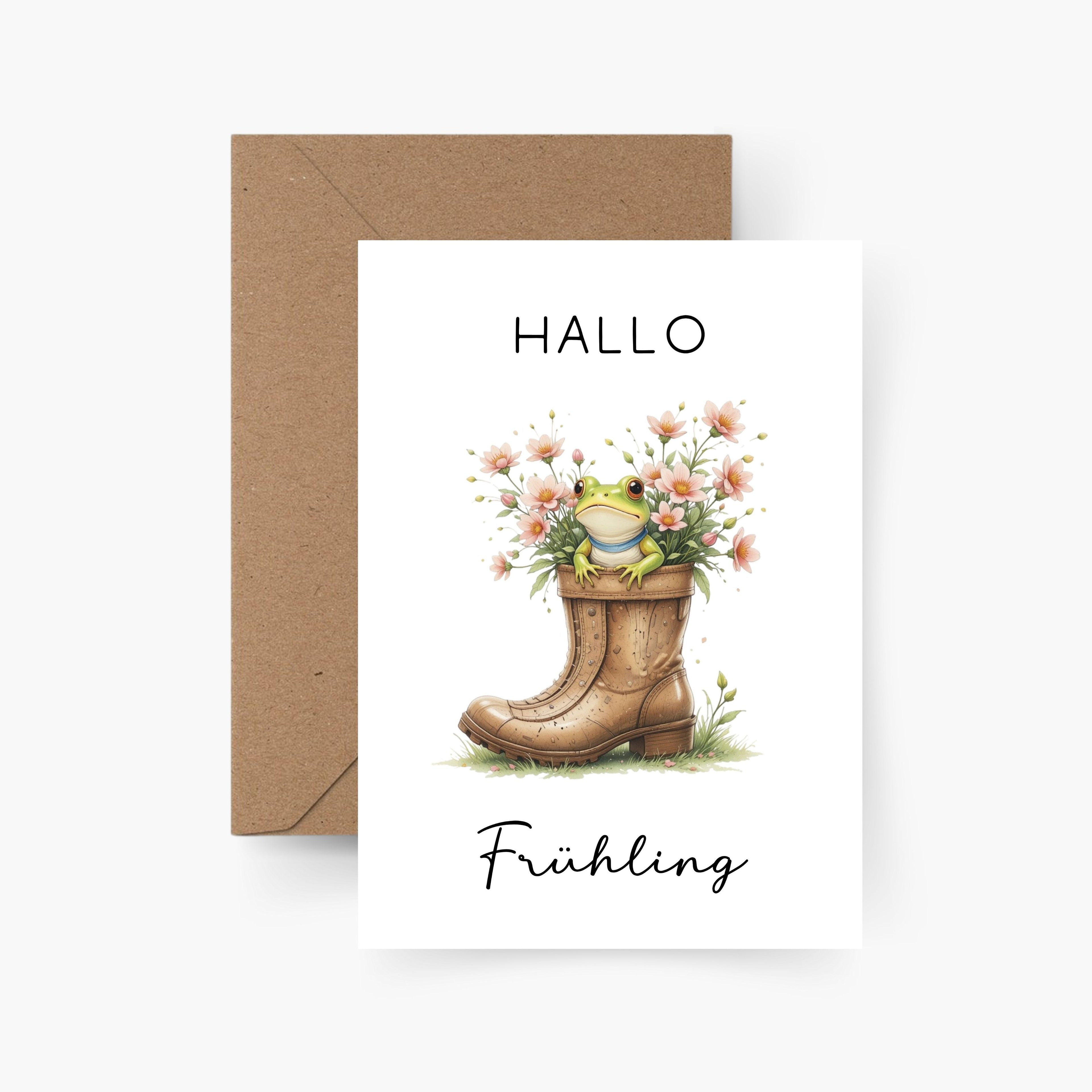 Motiv Postkarte Hallo Frühling A6