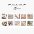 10 Beige Aesthetic Polaroid Sticker