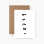 Yes girl, you did it! Karte A6