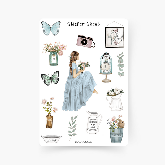 Frühlingszeit Sticker Sheet