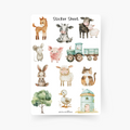 Bauernhof Sticker Sheet