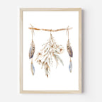 Boho Tiere Poster A4 | Kinderzimmer