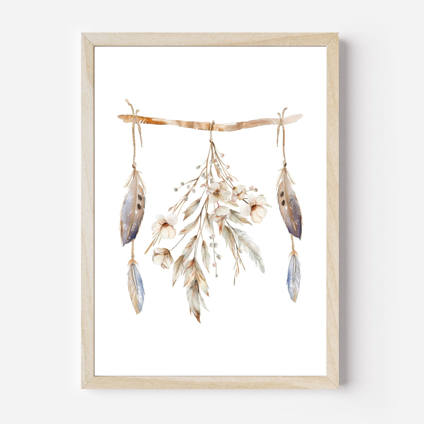Boho Tiere Poster A4 | Kinderzimmer