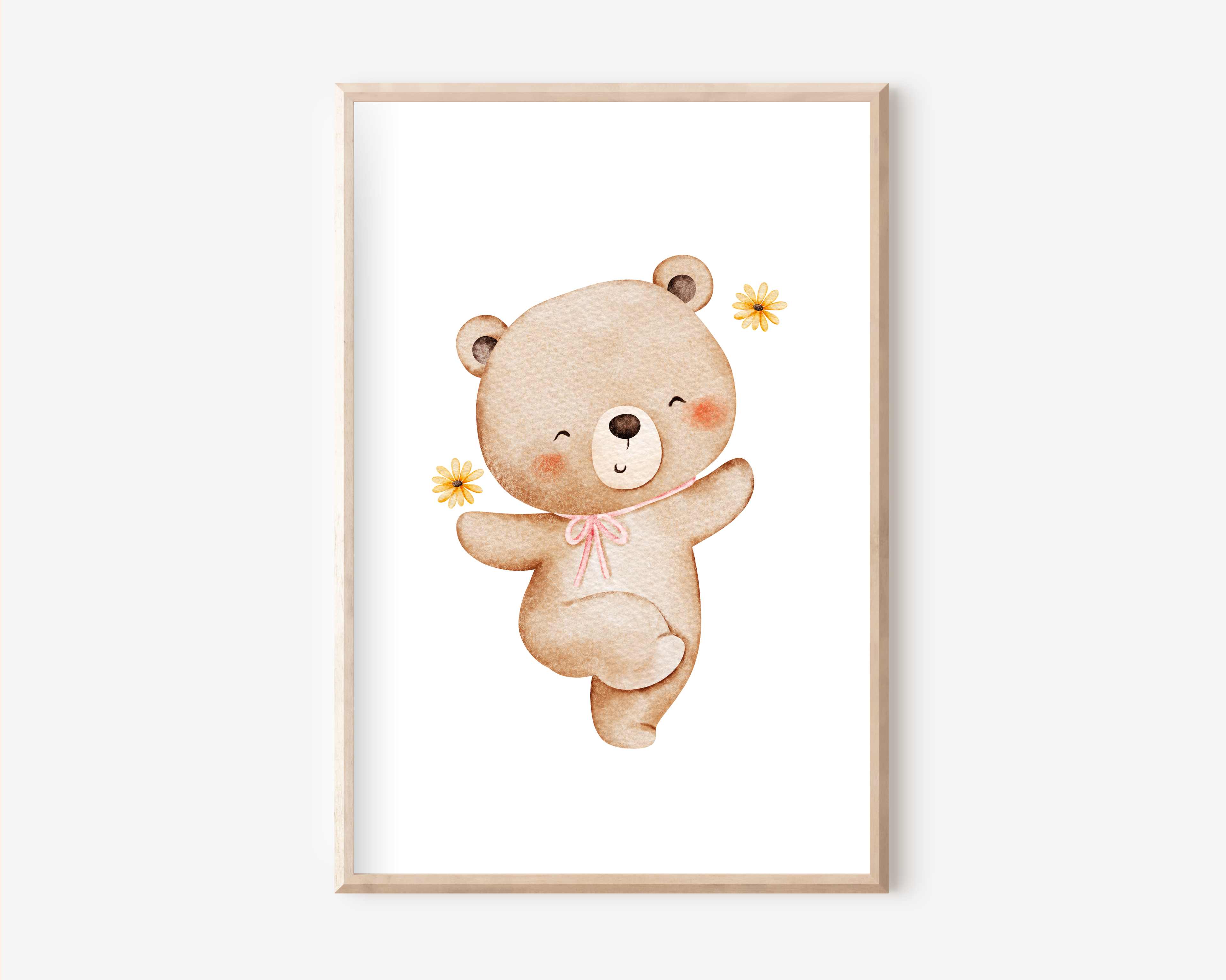 Personalisiertes Poster Set mit Tieren A4 | Kinderzimmer