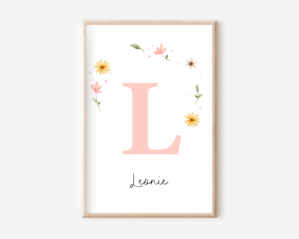 Personalisiertes Poster Set mit Tieren A4 | Kinderzimmer