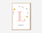Personalisiertes Poster Set mit Tieren A4 | Kinderzimmer