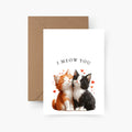 I meow you Valentinstagskarte A6