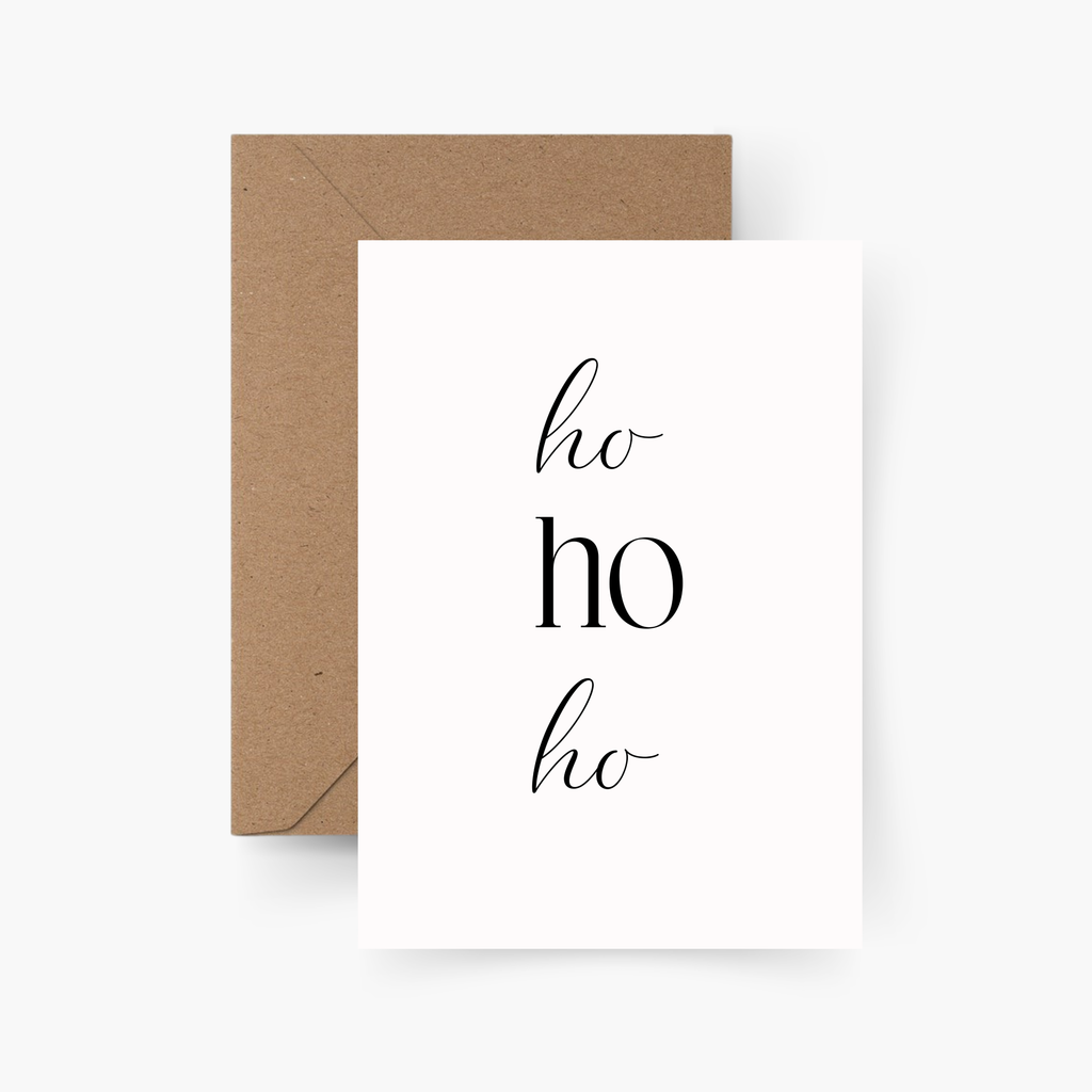 Weihnachtskarte Ho Ho Ho A6